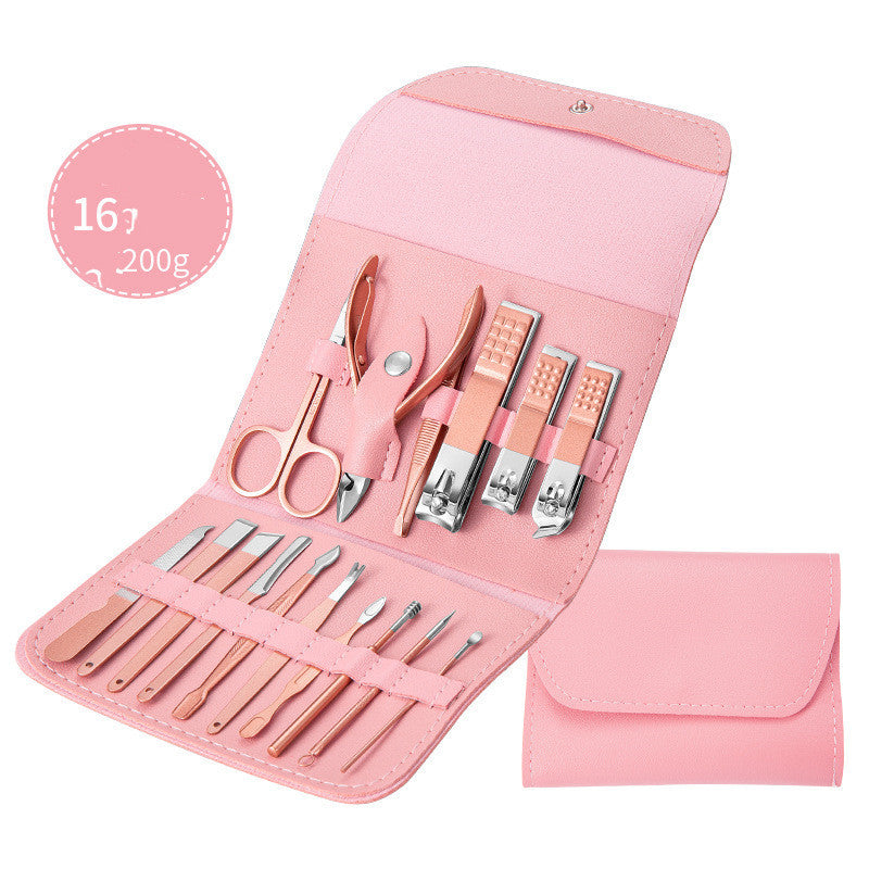 Professional Scissors Nail Clippers Set Ear Spoon Dead Skin Pliers Nail Cutting