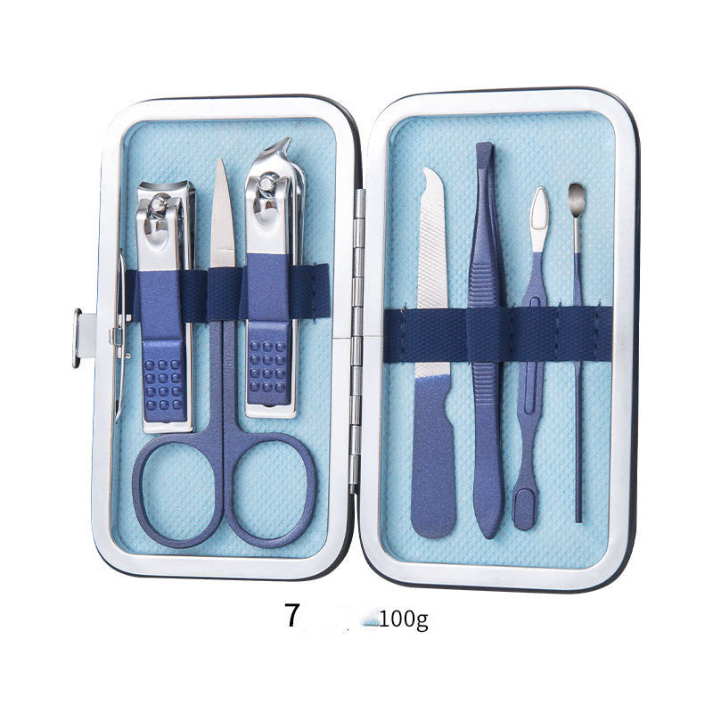 Professional Scissors Nail Clippers Set Ear Spoon Dead Skin Pliers Nail Cutting