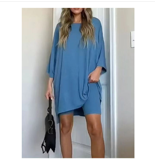 Summer Shorts Suit Fashion Loose Short-sleeved T-shirt And Slim