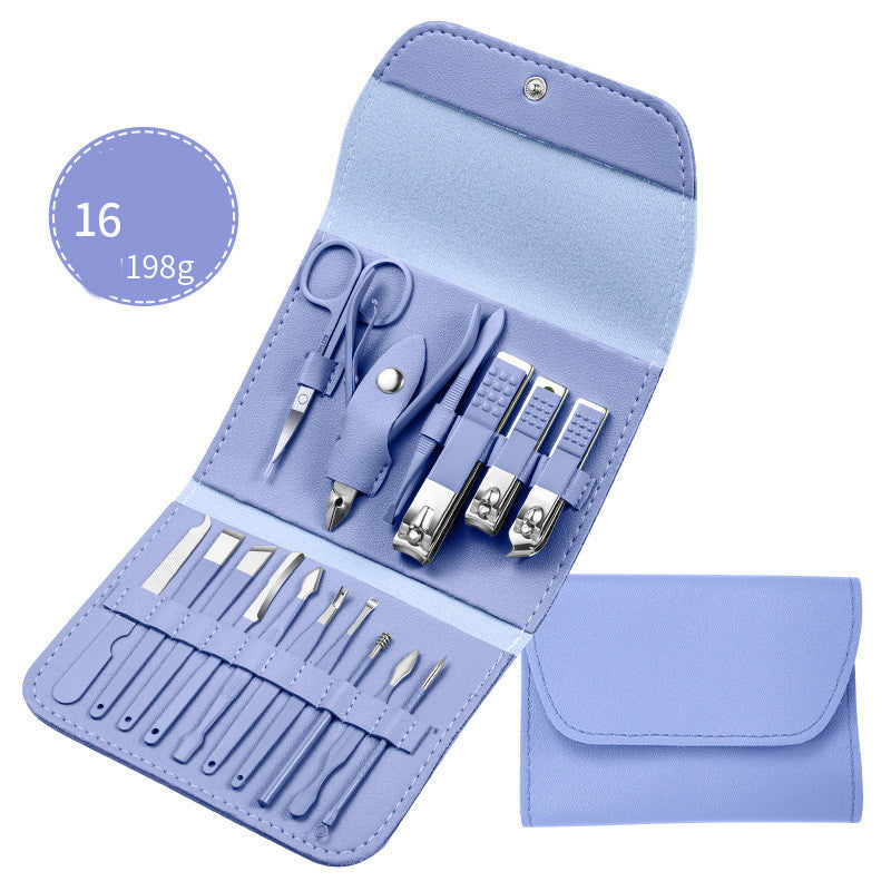 Professional Scissors Nail Clippers Set Ear Spoon Dead Skin Pliers Nail Cutting