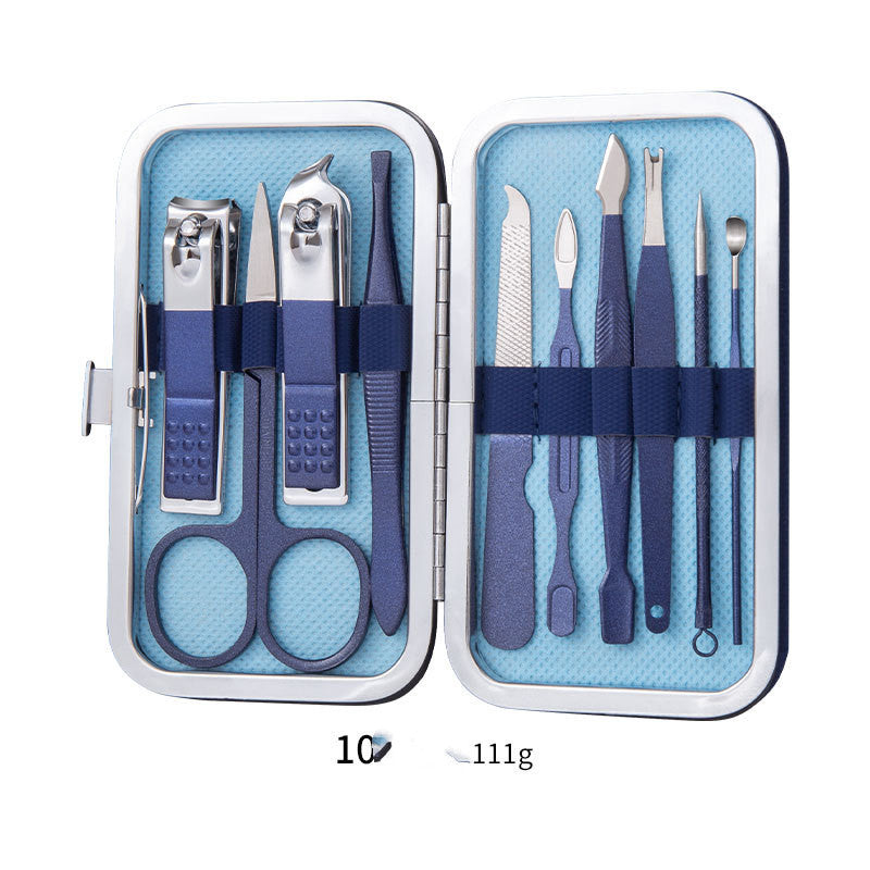 Professional Scissors Nail Clippers Set Ear Spoon Dead Skin Pliers Nail Cutting
