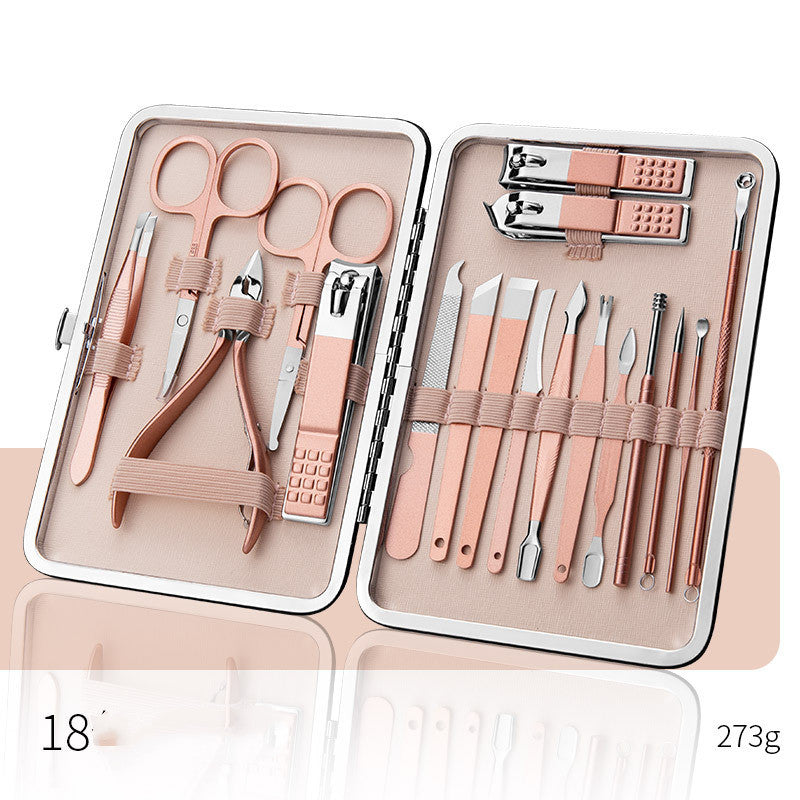 Professional Scissors Nail Clippers Set Ear Spoon Dead Skin Pliers Nail Cutting
