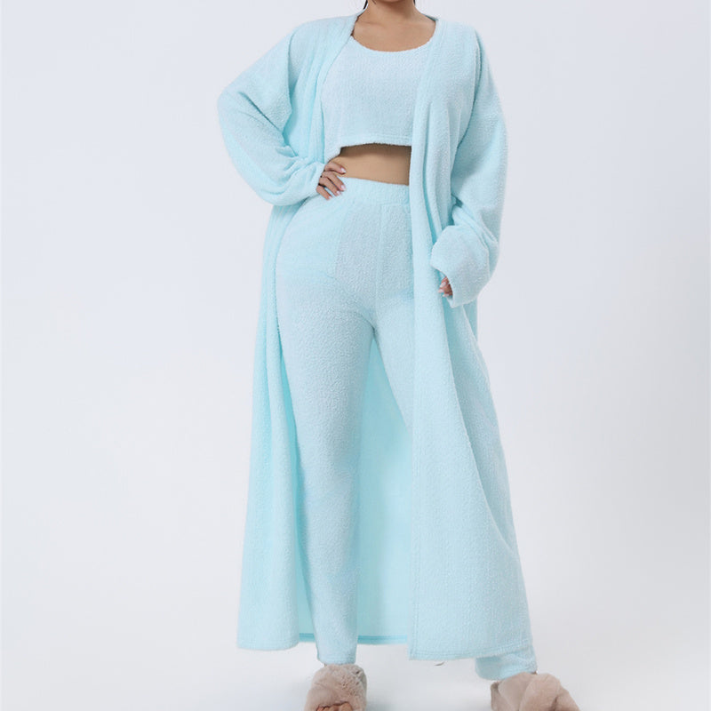 Cozy Pajama Set, 3 Piece Lounge Set Women Winter