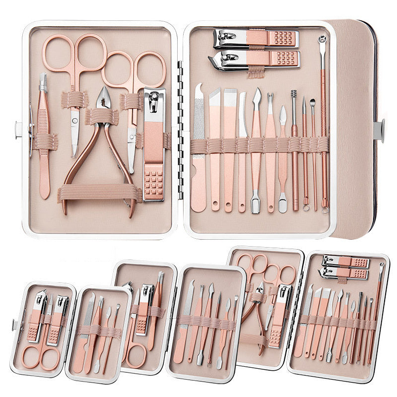 Professional Scissors Nail Clippers Set Ear Spoon Dead Skin Pliers Nail Cutting