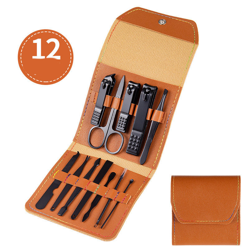 Professional Scissors Nail Clippers Set Ear Spoon Dead Skin Pliers Nail Cutting
