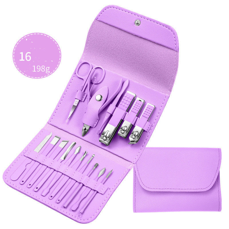 Professional Scissors Nail Clippers Set Ear Spoon Dead Skin Pliers Nail Cutting
