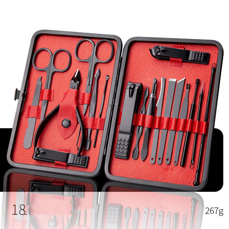 Professional Scissors Nail Clippers Set Ear Spoon Dead Skin Pliers Nail Cutting