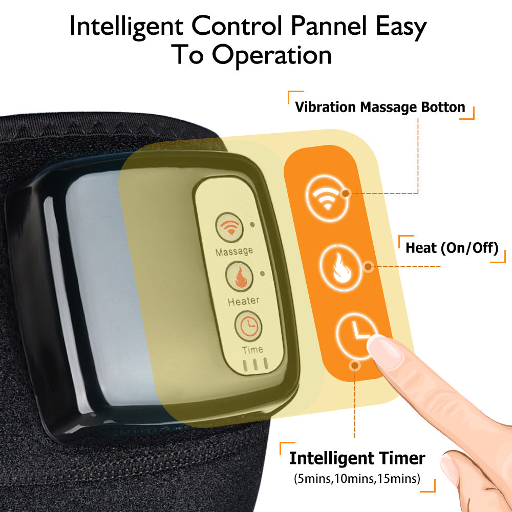 Electric Infrared Heating Knee Massager Wrap Elbow Joint Support Vibration Therapy