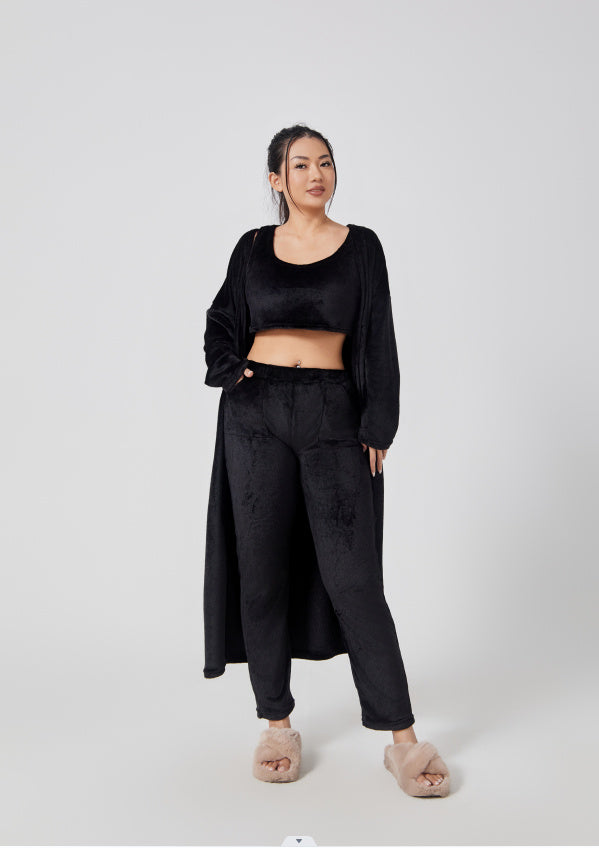 Cozy Pajama Set, 3 Piece Lounge Set Women Winter