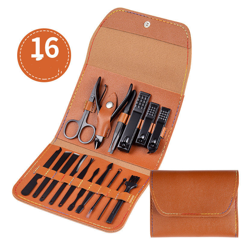 Professional Scissors Nail Clippers Set Ear Spoon Dead Skin Pliers Nail Cutting