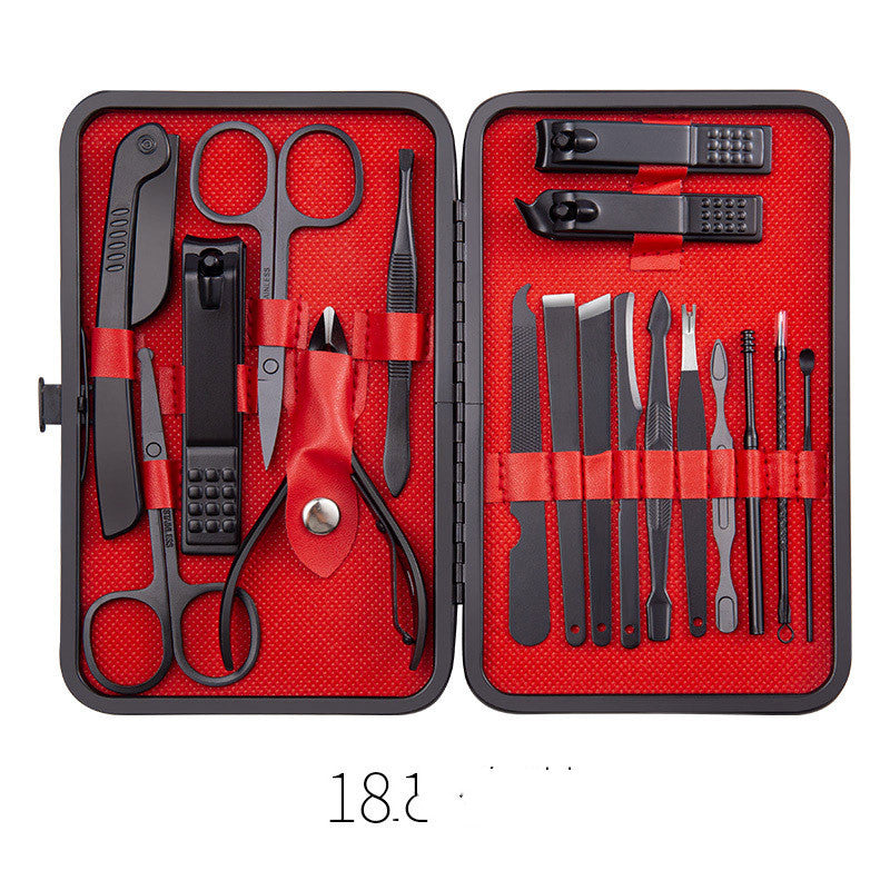 Professional Scissors Nail Clippers Set Ear Spoon Dead Skin Pliers Nail Cutting