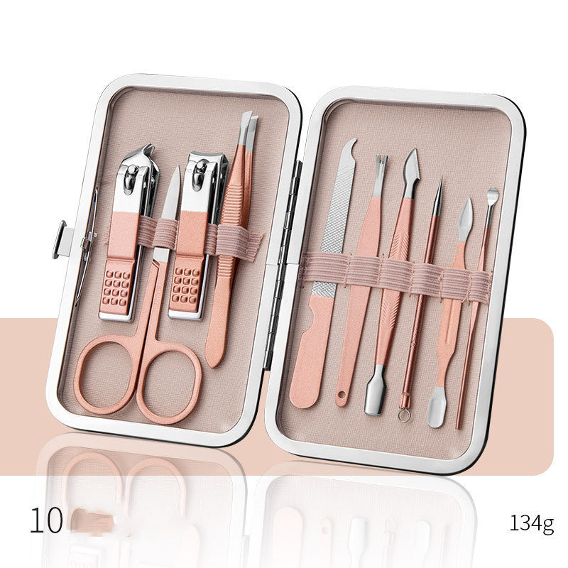 Professional Scissors Nail Clippers Set Ear Spoon Dead Skin Pliers Nail Cutting