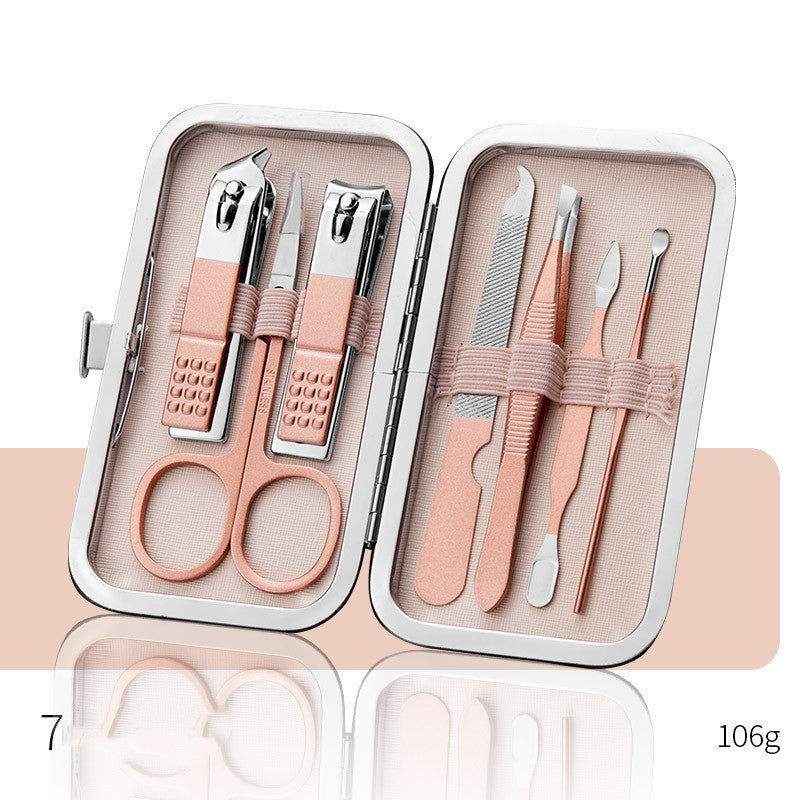 Professional Scissors Nail Clippers Set Ear Spoon Dead Skin Pliers Nail Cutting