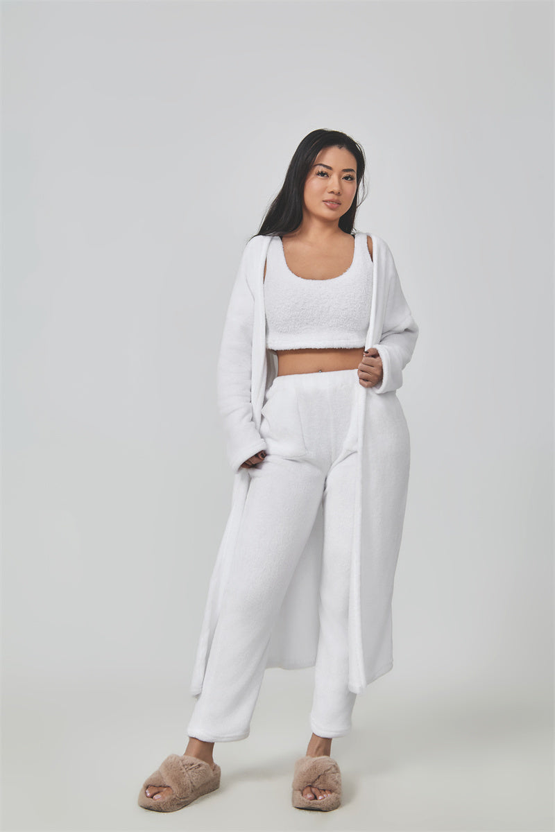 Cozy Pajama Set, 3 Piece Lounge Set Women Winter