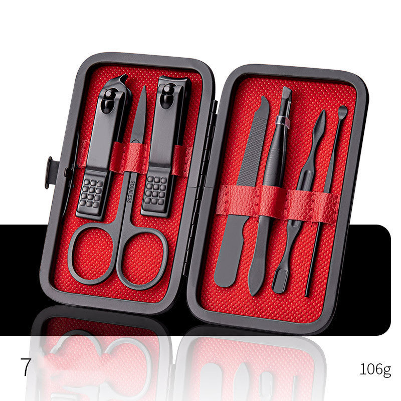 Professional Scissors Nail Clippers Set Ear Spoon Dead Skin Pliers Nail Cutting