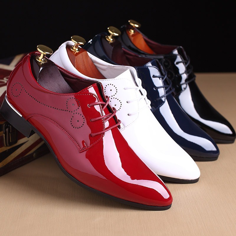 Men Leather Shoes Men Business Casual Dress Shoes Business Casual Leather Shoes